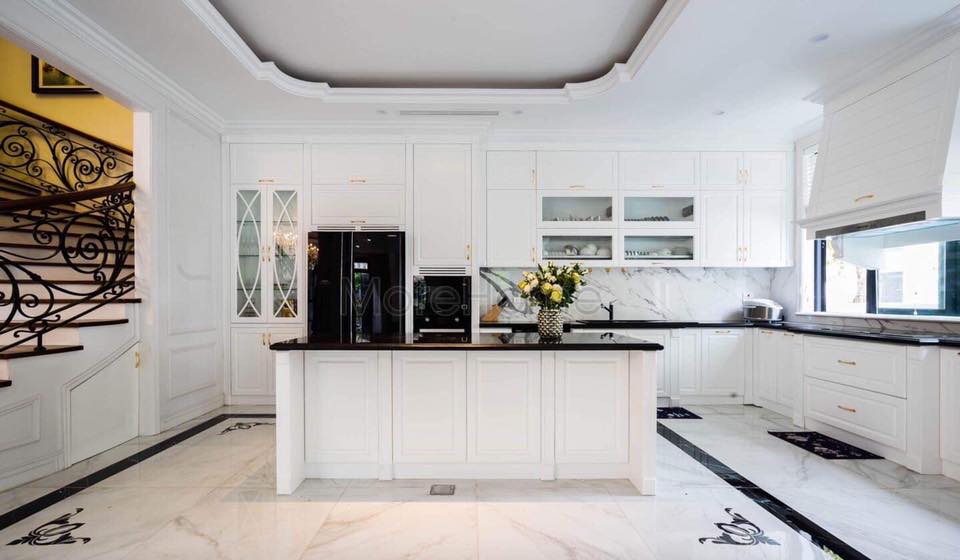 tủ bếp tân cổ điển