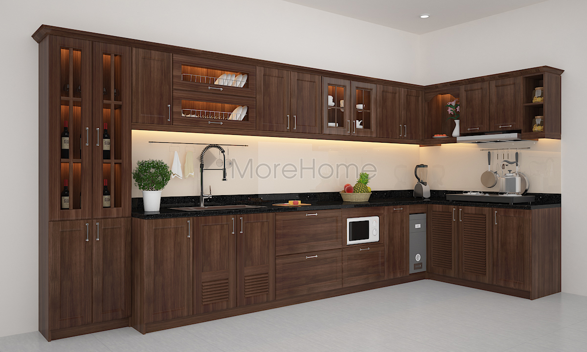 tu bep go tu nhien dep