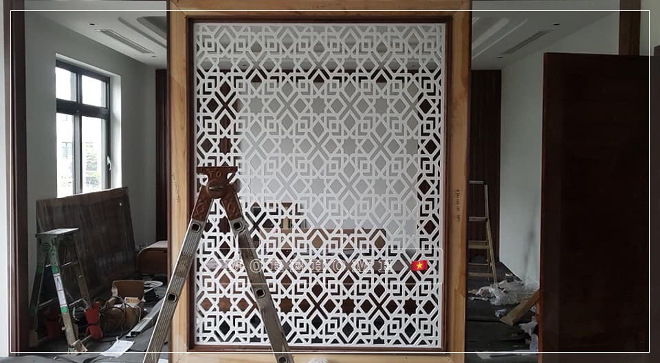 vach ngan phong - vach ke tivi